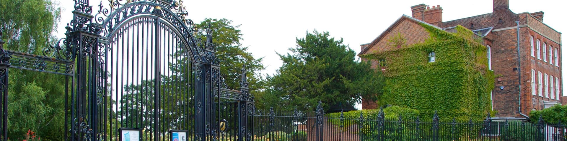 Colchester Castle Park featuring a park and heritage architecture