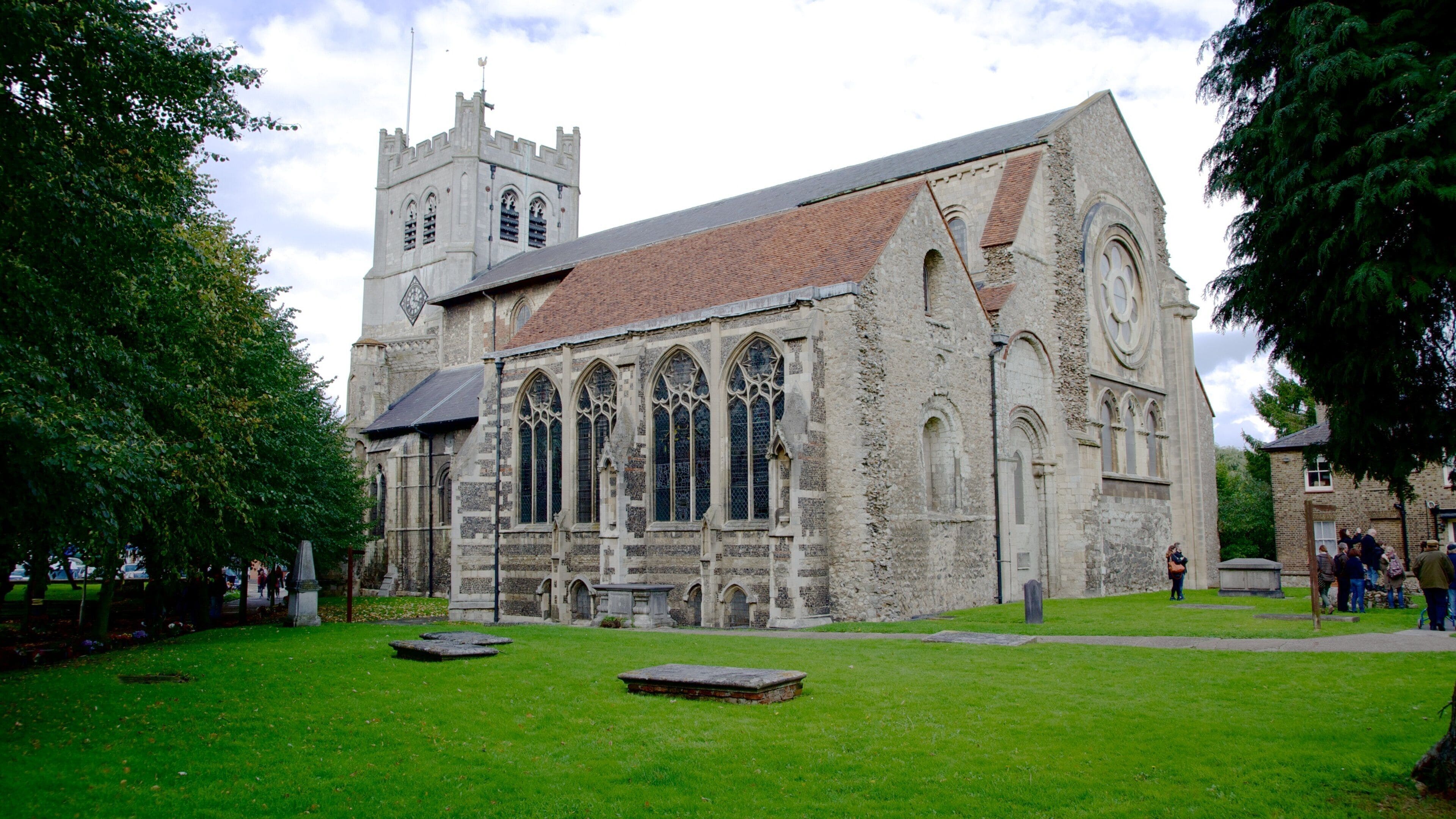 Waltham Abbey Church showing heritage architecture, a church or cathedral and religious aspects