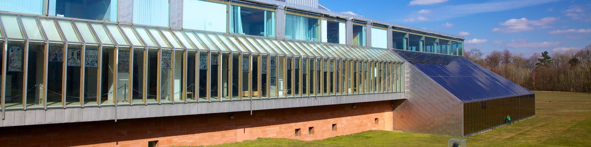 Burrell Collection que inclui arquitetura moderna