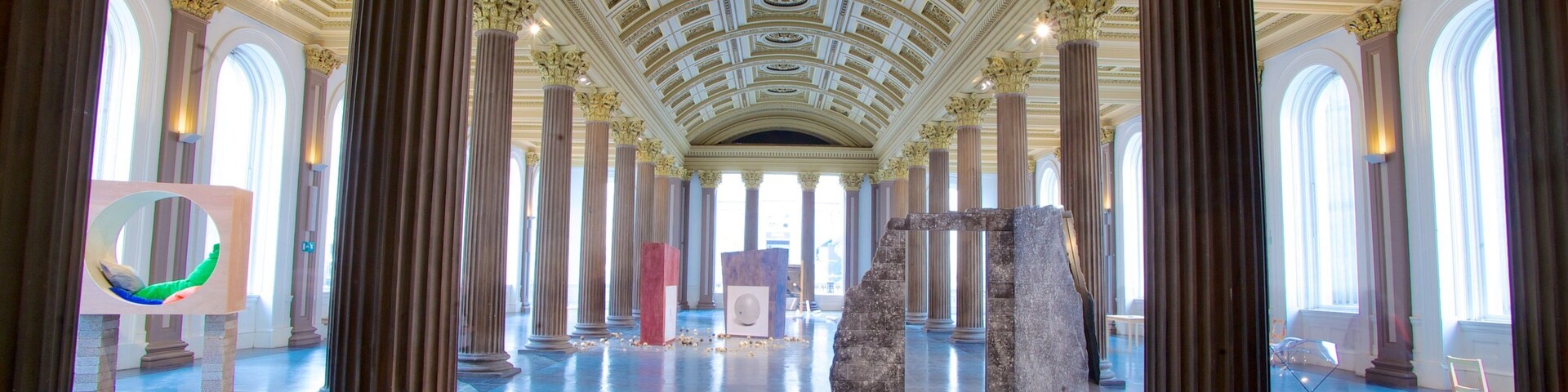 Gallery of Modern Art showing interior views and art