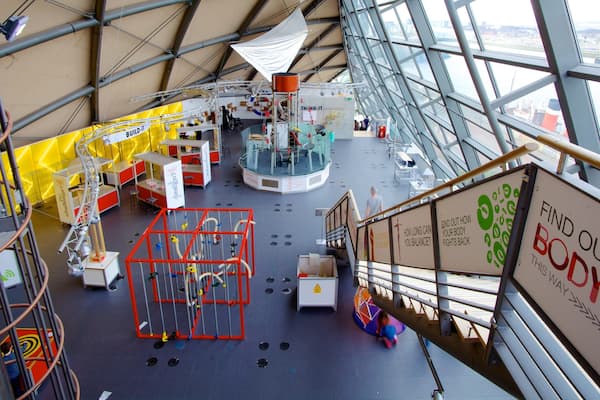 Glasgow Science Centre das einen Innenansichten