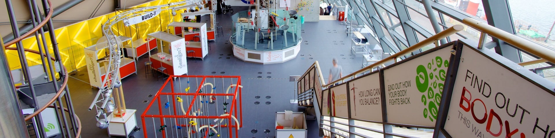 Glasgow Science Centre das einen Innenansichten