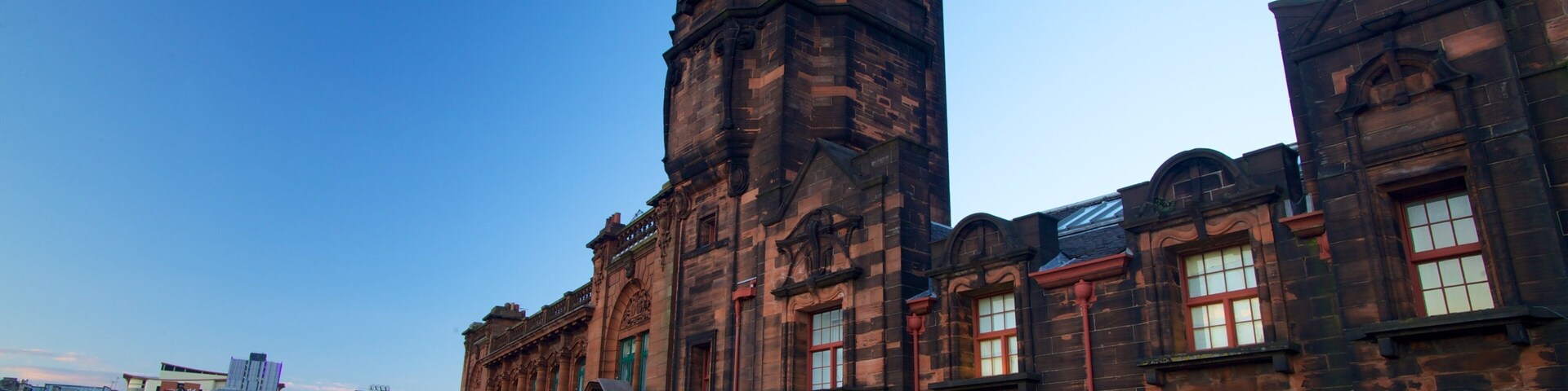 Glasgow mostrando uma cidade e arquitetura de patrimĂŽnio