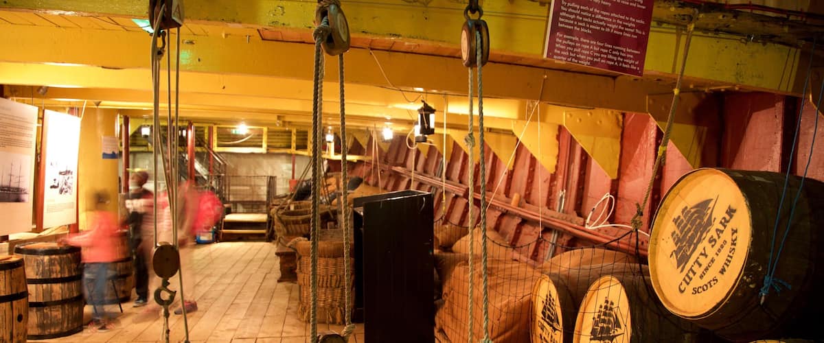 Tall Ship at Glasgow Harbour showing heritage elements, interior views and boating