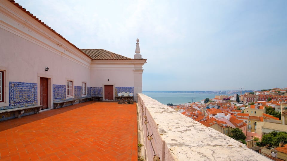 Monastery of Sao Vicente de Fora featuring a city, a coastal town and views