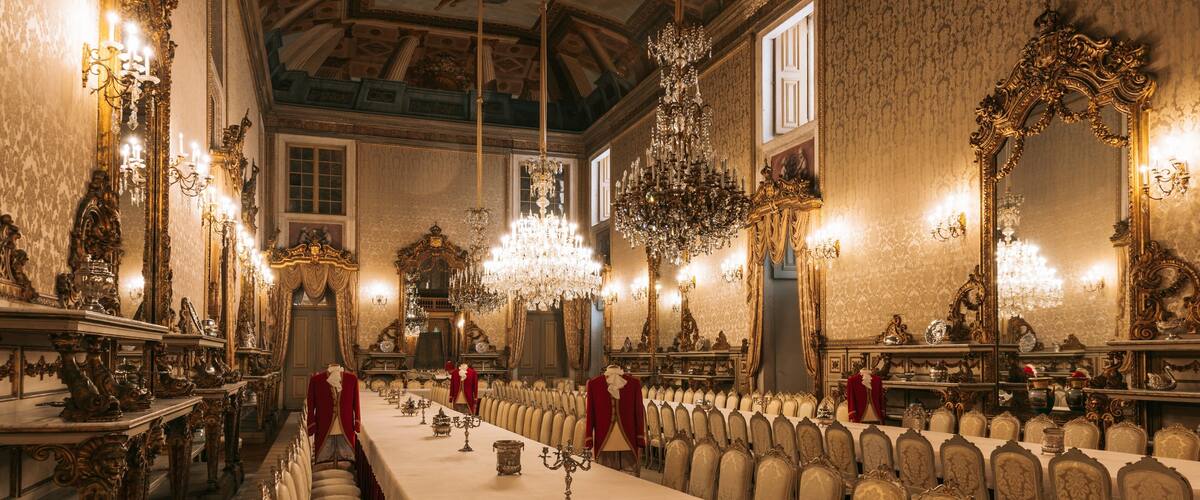 Ajuda National Palace which includes a castle and interior views