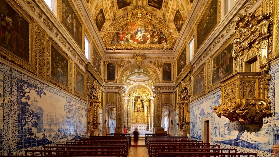 National Museum of Azulejos showing heritage elements, a church or cathedral and interior views