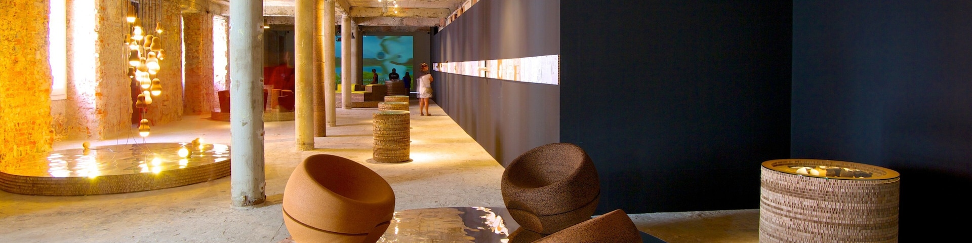 Museu do Design que inclui vistas internas