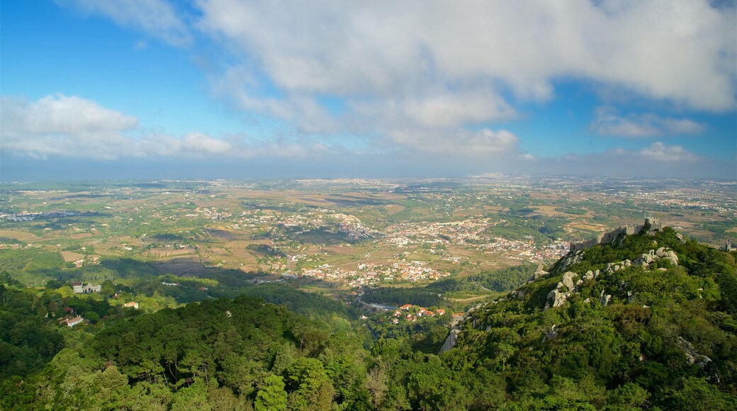 Maurisk palass som viser landskap og rolig landskap