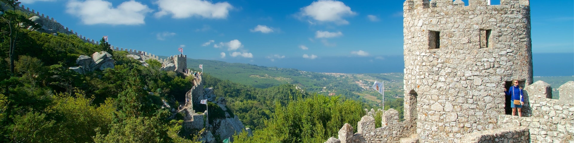 Moorish Castle showing tranquil scenes, heritage elements and chateau or palace