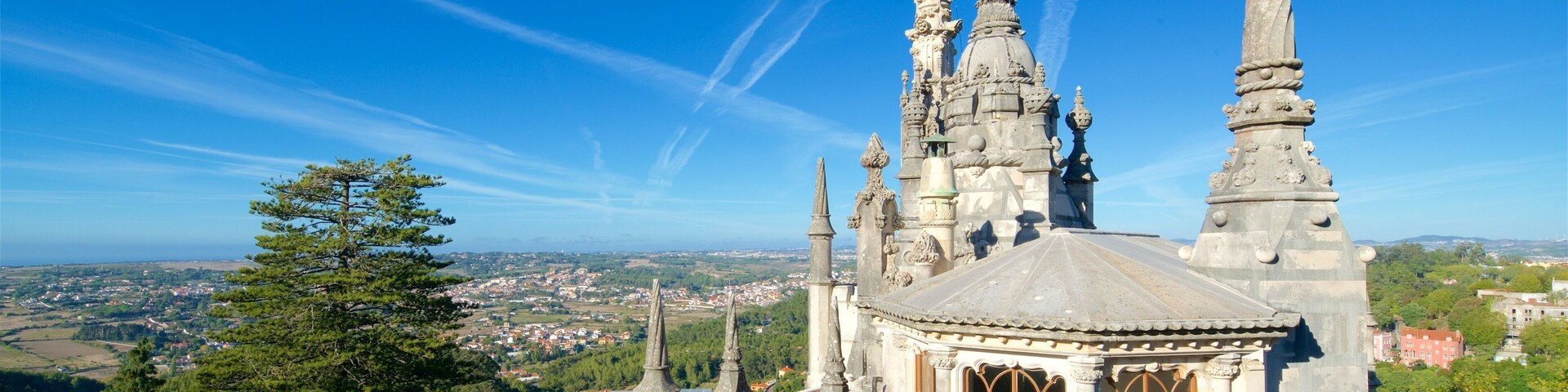 Quinta da Regaleira which includes tranquil scenes and heritage elements