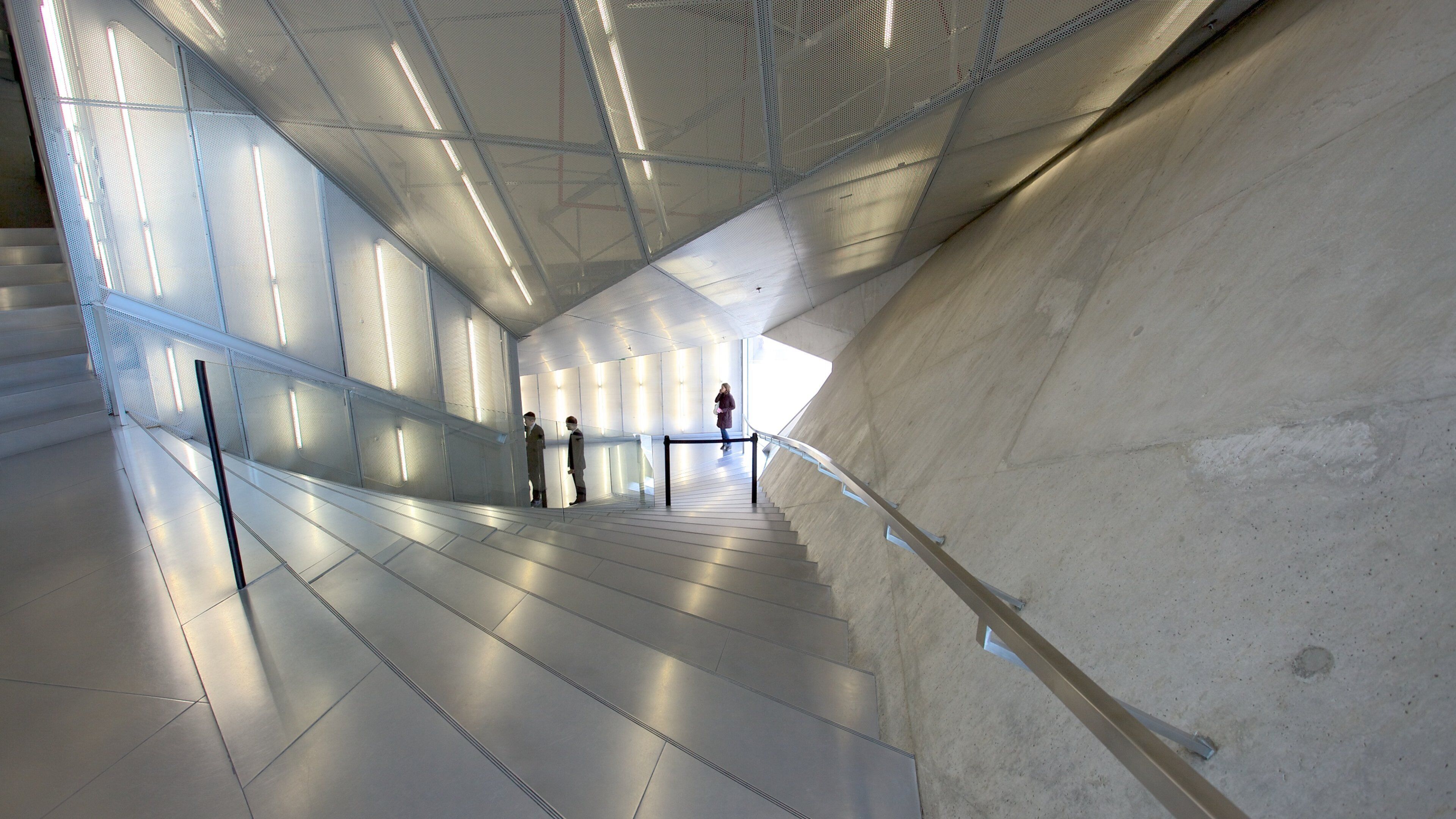 Casa da Musica featuring modern architecture and interior views