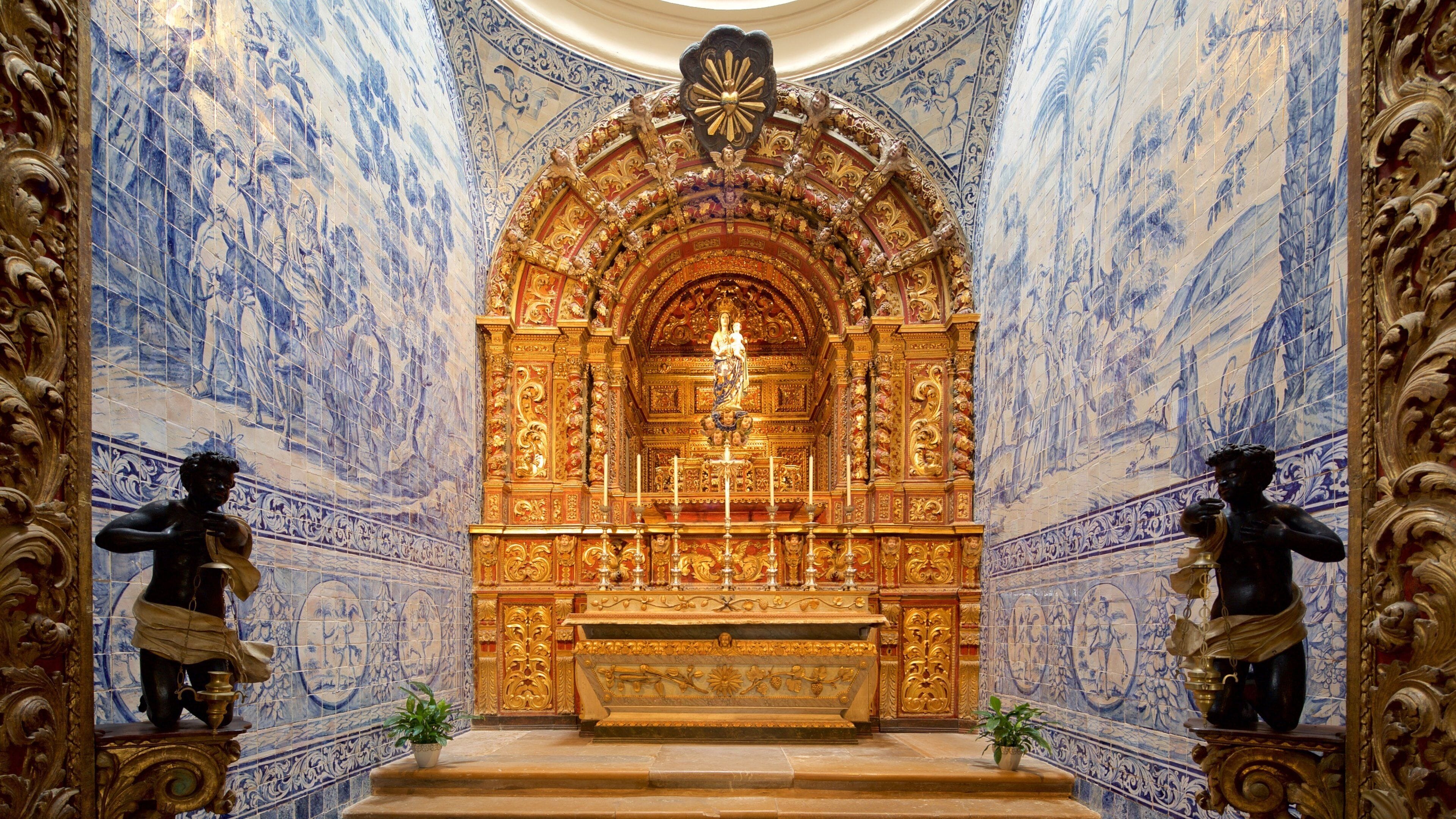 Faro Cathedral showing interior views, a church or cathedral and religious elements