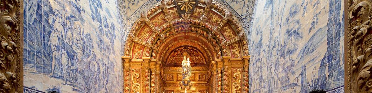 Faro Cathedral showing interior views, a church or cathedral and religious elements