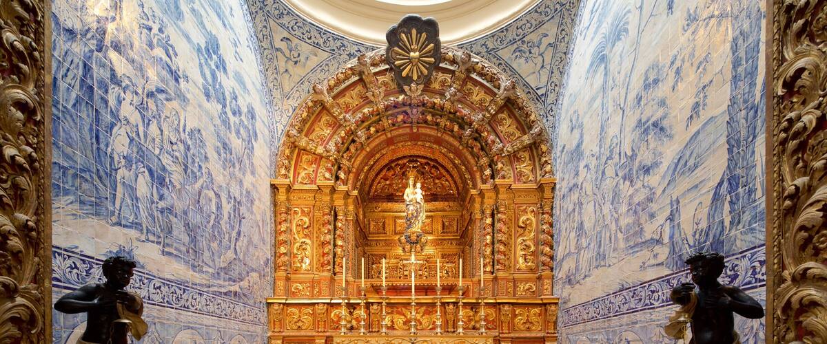 Faro Cathedral showing interior views, a church or cathedral and religious elements