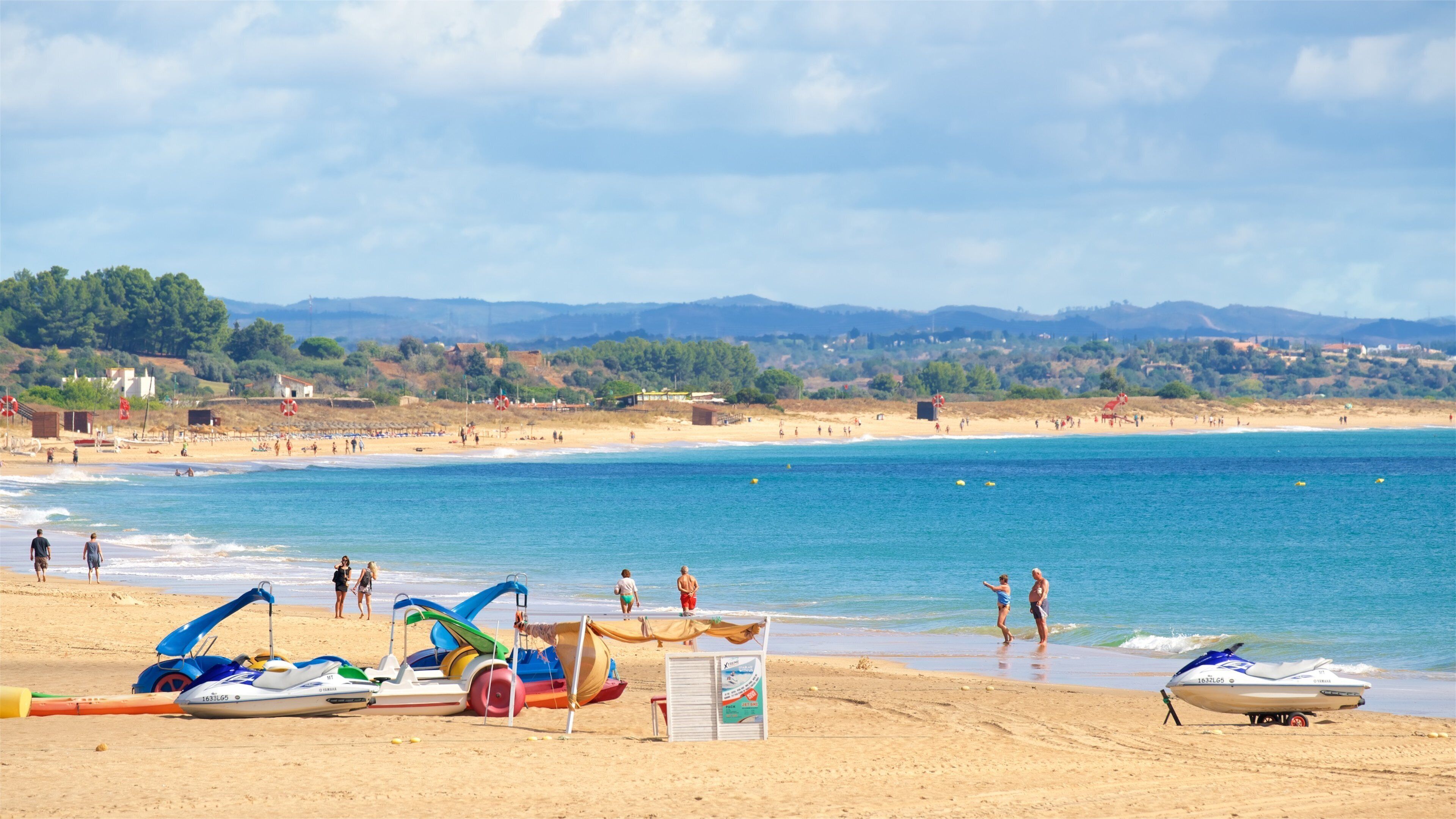 Meia Praia Beach showing a beach and general coastal views