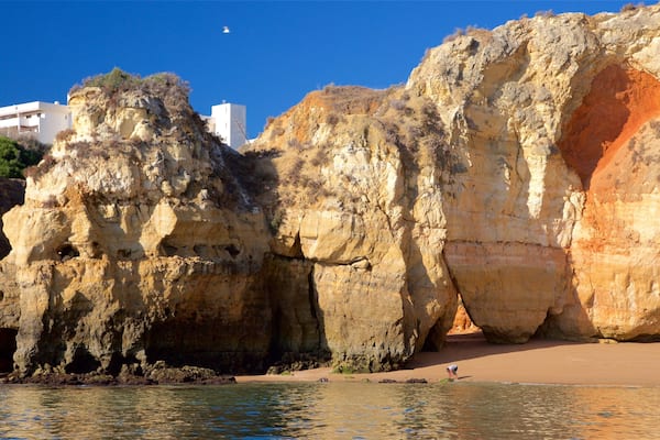 Batata Beach showing a beach, rocky coastline and general coastal views