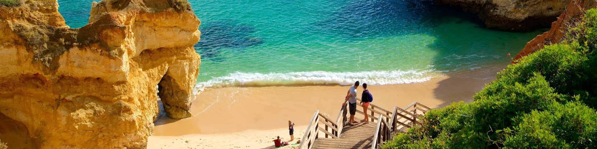 Camilo Beach showing a beach, general coastal views and rugged coastline