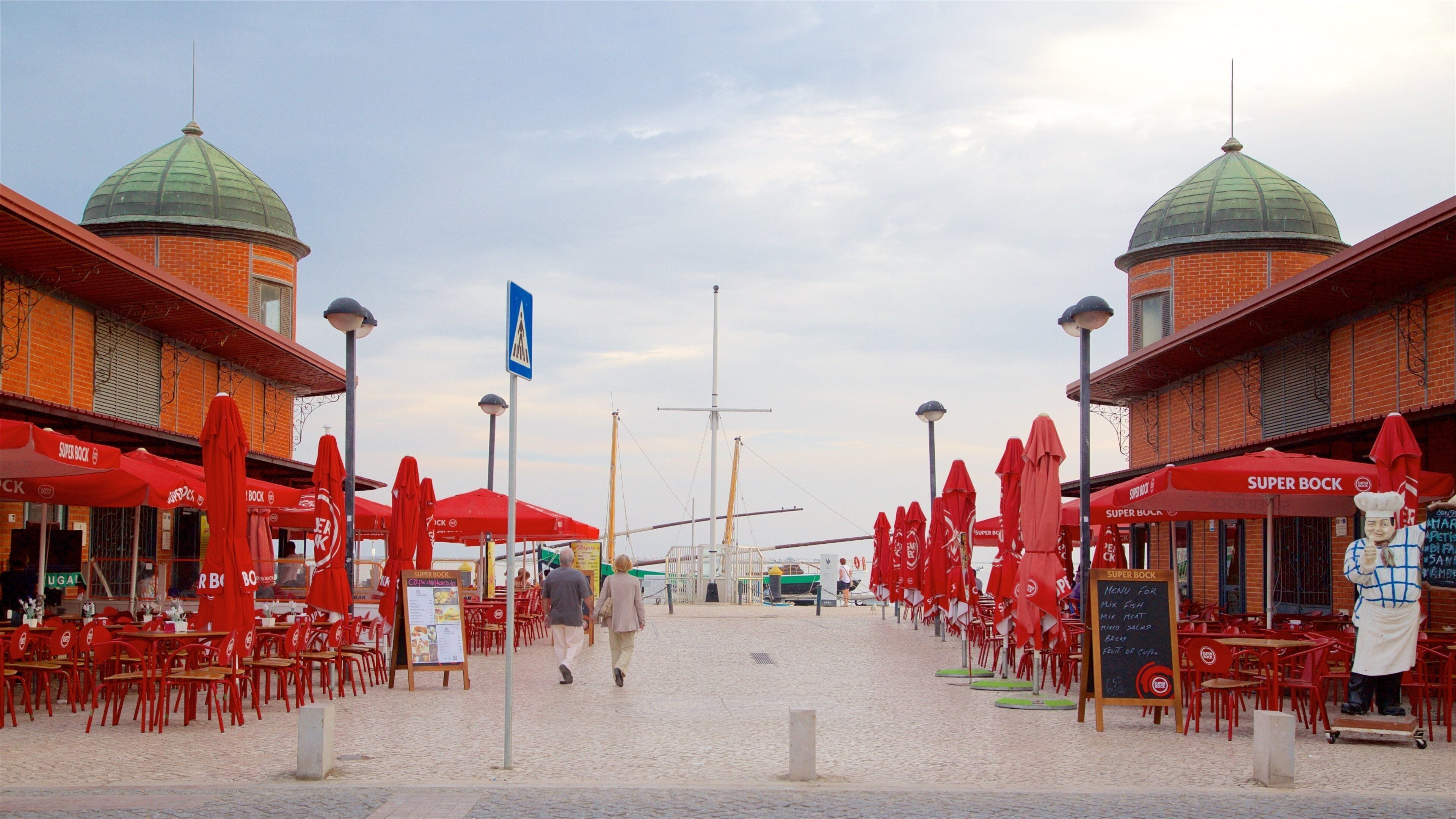 Olhao Municipal Market as well as a couple
