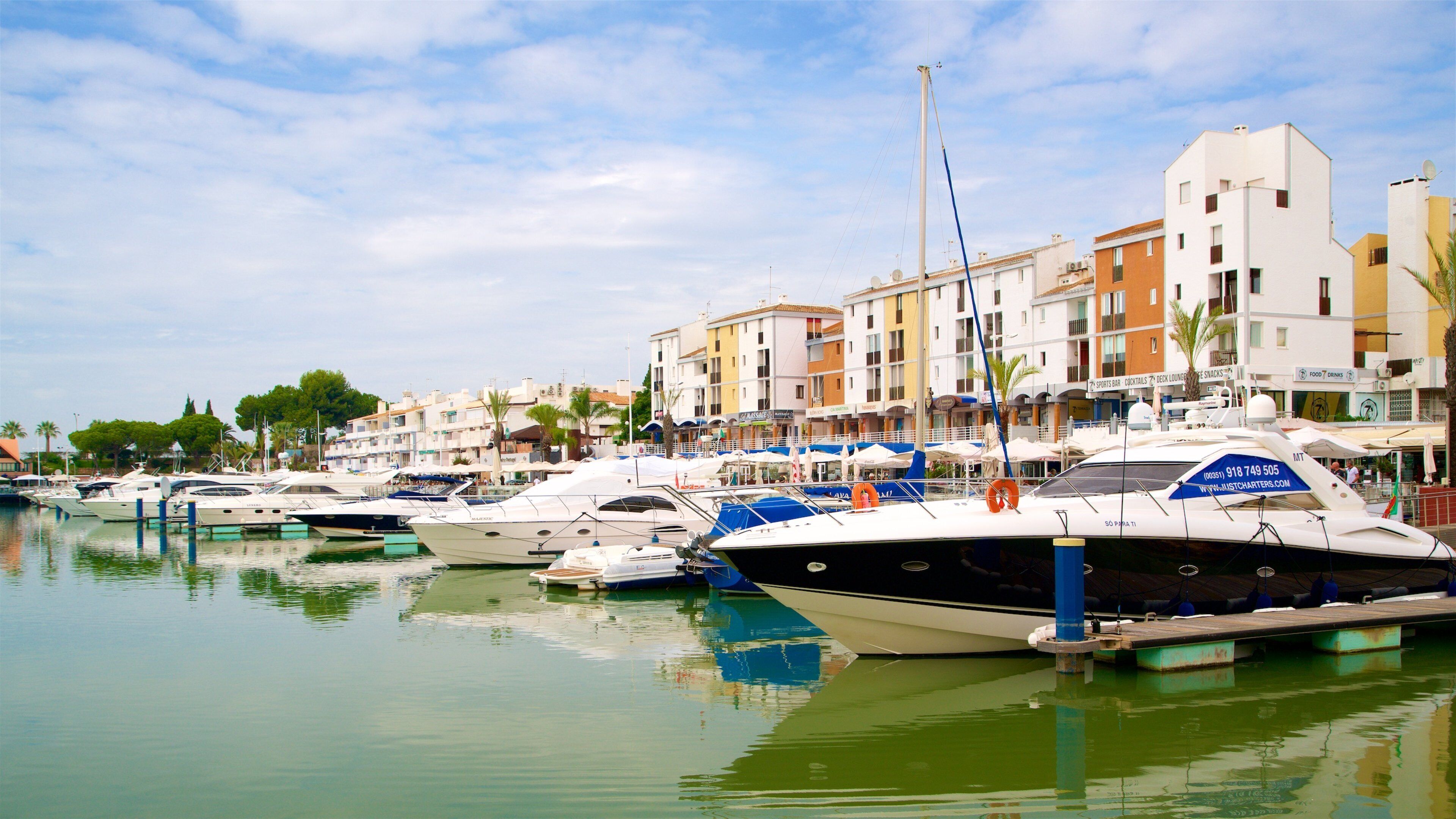Vilamoura Marina featuring a bay or harbor