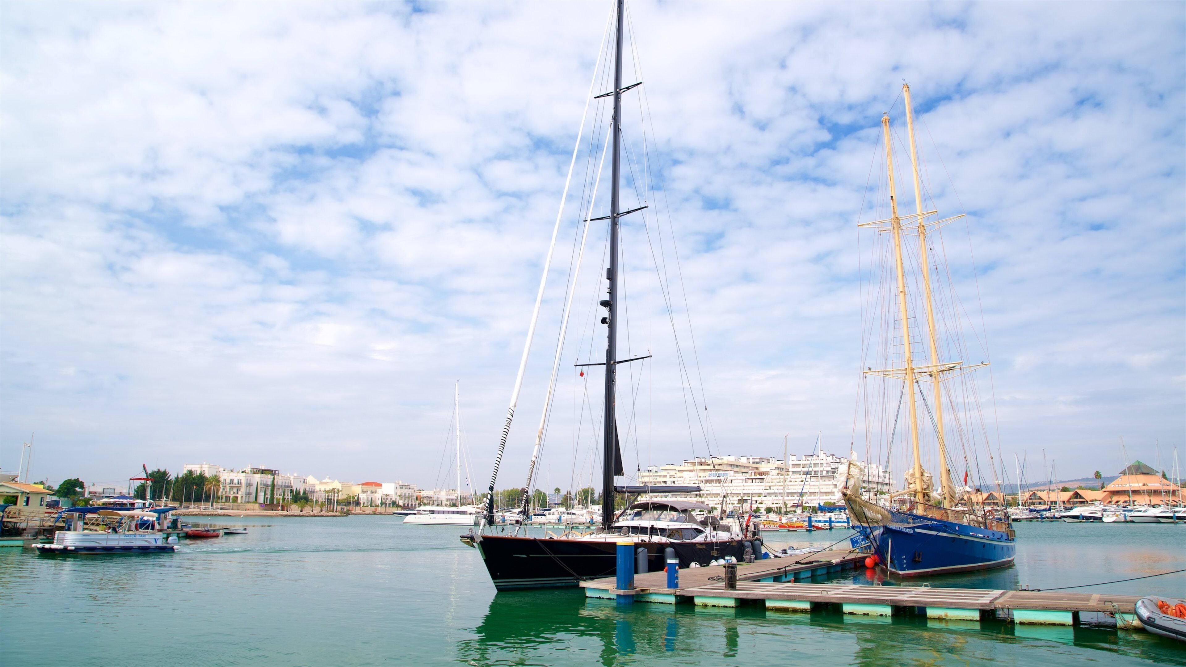 Vilamoura Marina showing a bay or harbour