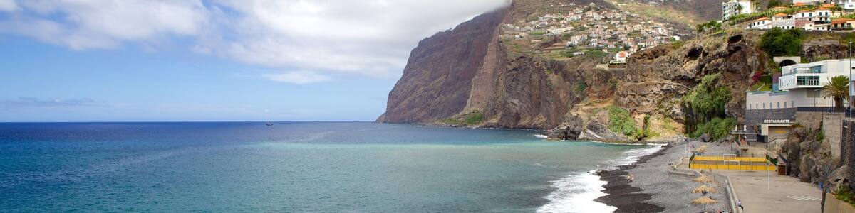 Cabo Girao featuring general coastal views and a pebble beach