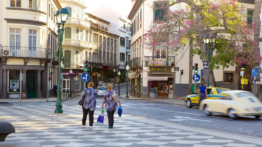 Town Square showing street scenes and a small town or village