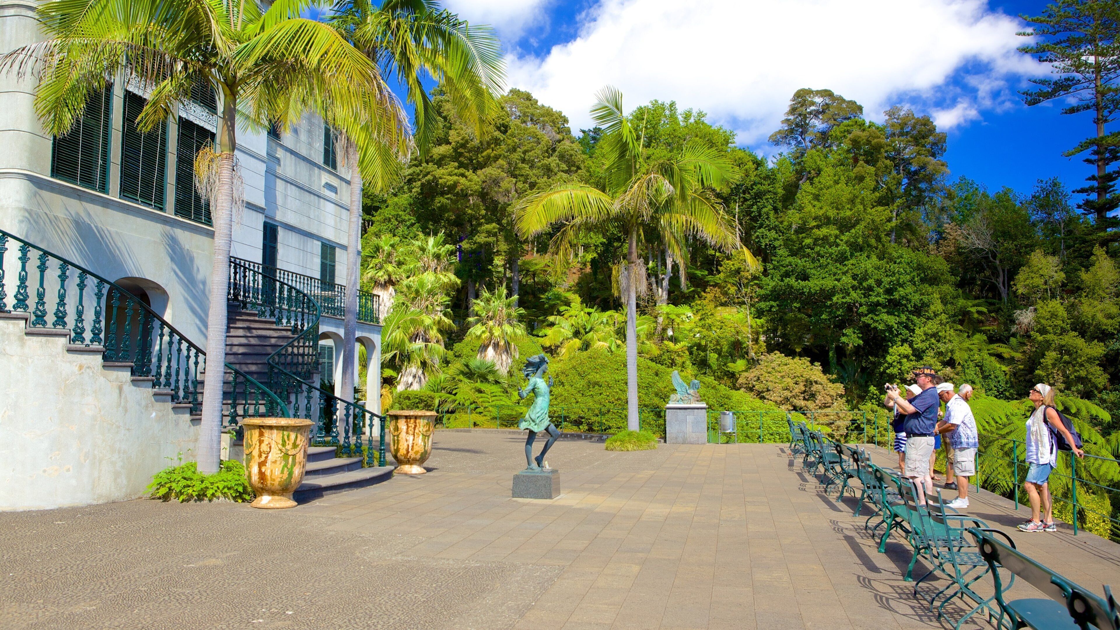 Monte Palace Gardens which includes heritage architecture