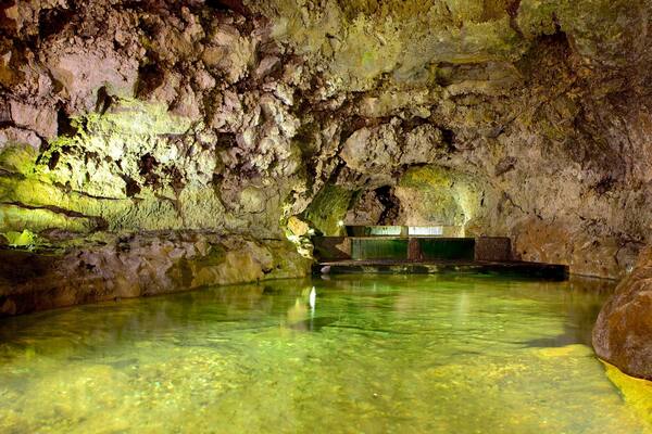 Caves of Sao Vicente and Volcanism Center showing caves