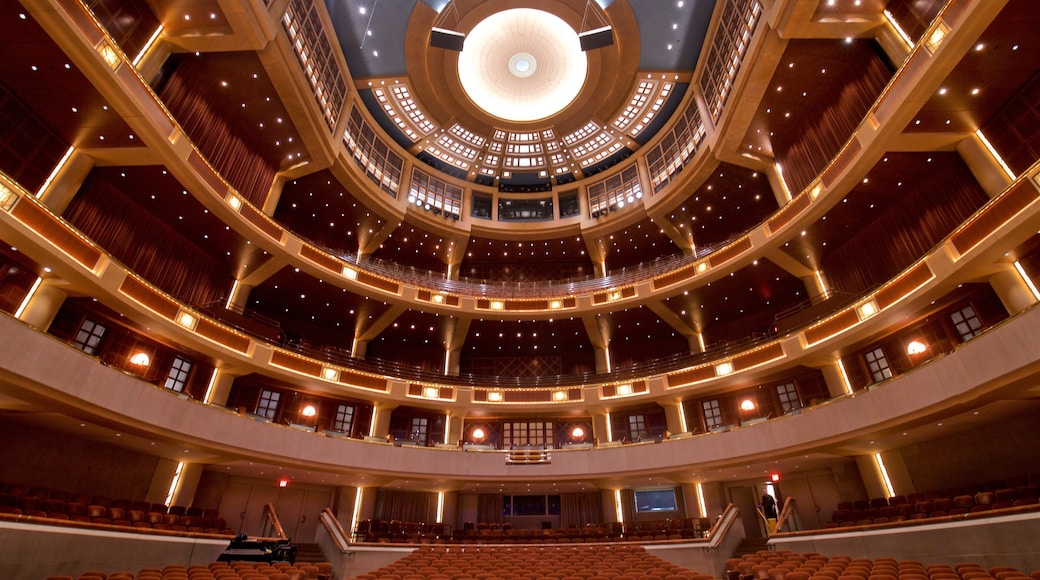 Morton H. Meyerson Symphony Center caratteristiche di teatro e vista interna