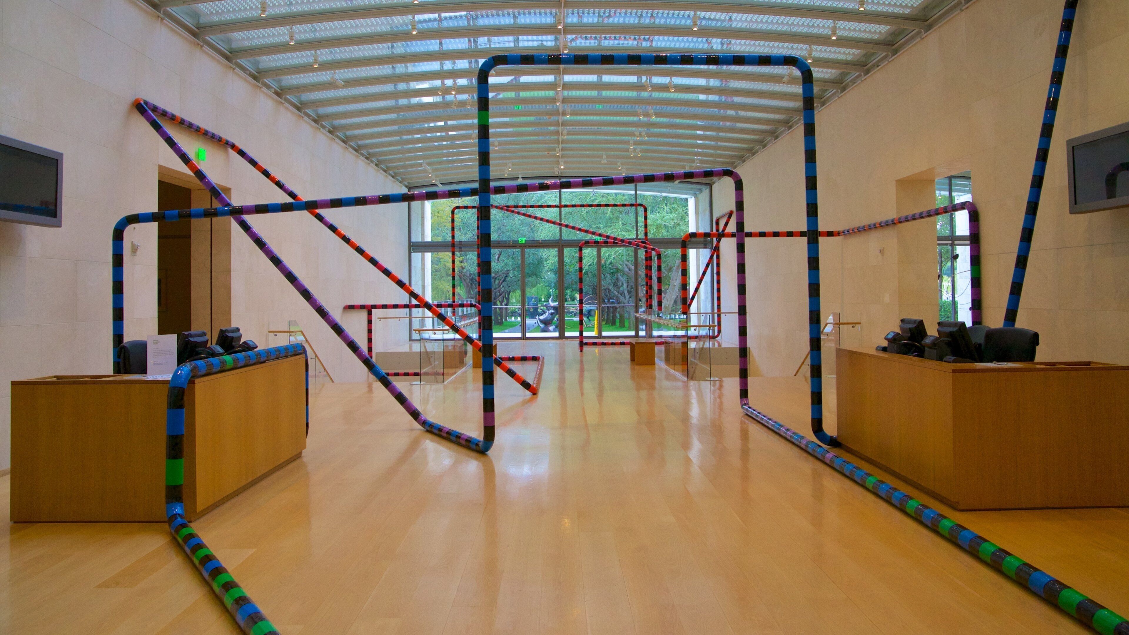 Nasher Sculpture Center che include arte e vista interna