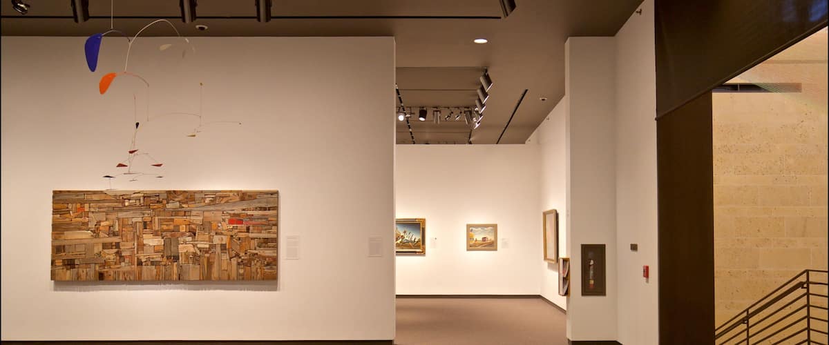 Amon Carter Museum showing art and interior views