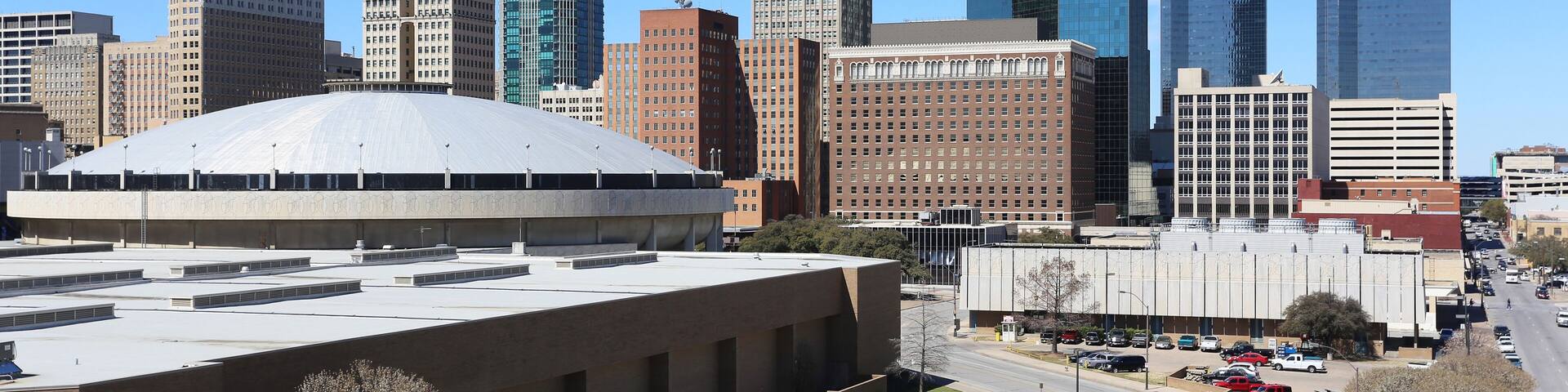 A view of the skyline of Fort Worth, Texas.