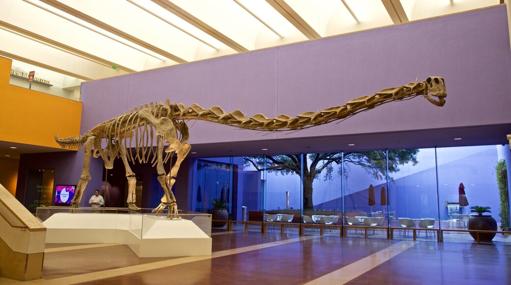 Fort Worth Museum of Science and History mettant en vedette patrimoine historique et vues intérieures