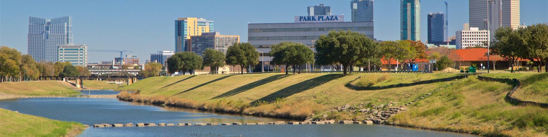 Trinity Park which includes a river or creek