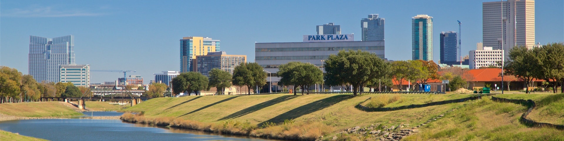 Trinity Park which includes a river or creek