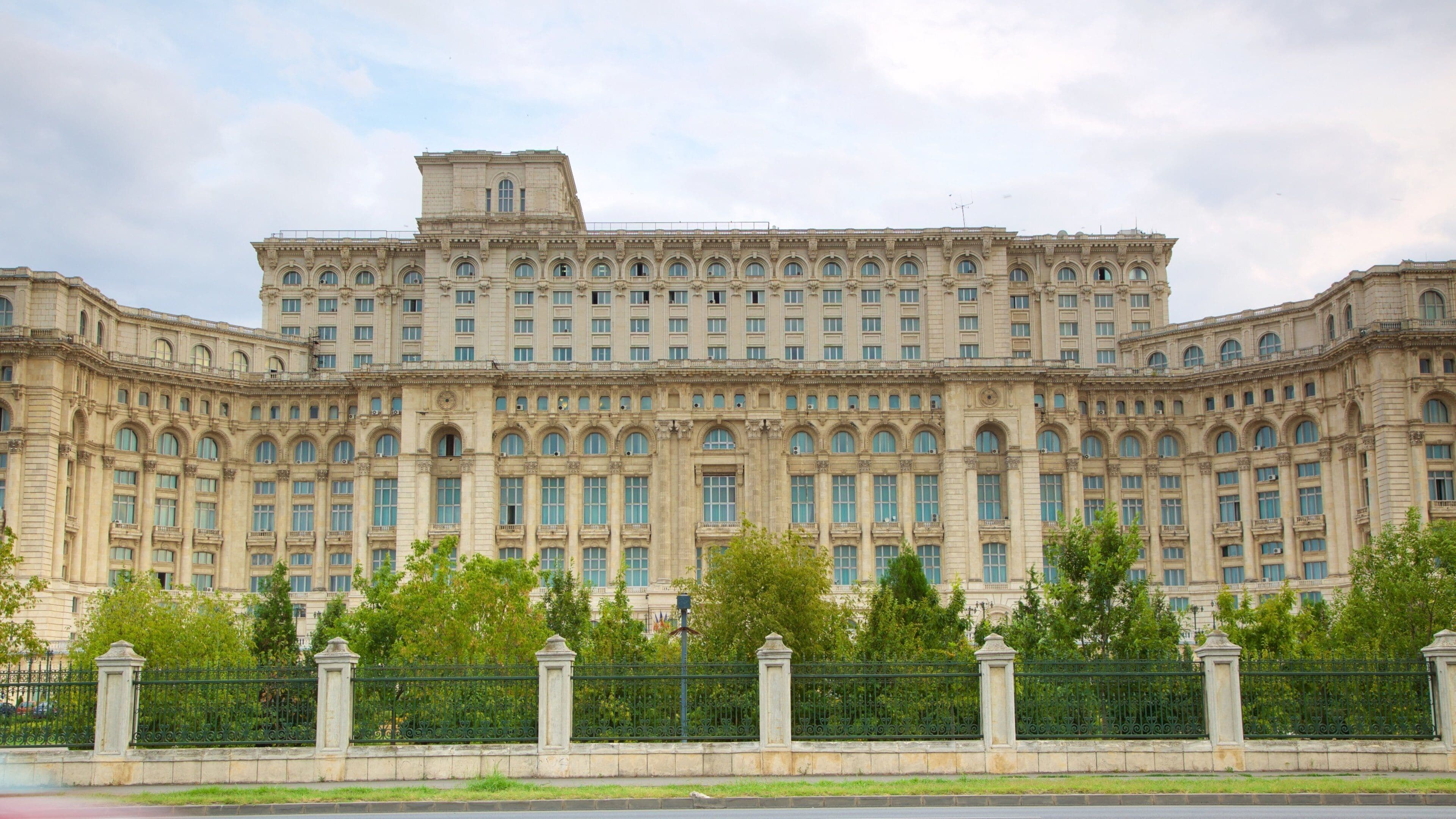 Palace of the Parliament which includes an administrative buidling, a castle and heritage architecture