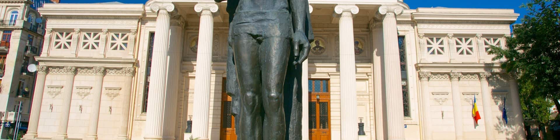 ルーマニア図書館 どの含み 遺跡, 像あるいは彫刻 と 劇場シーン