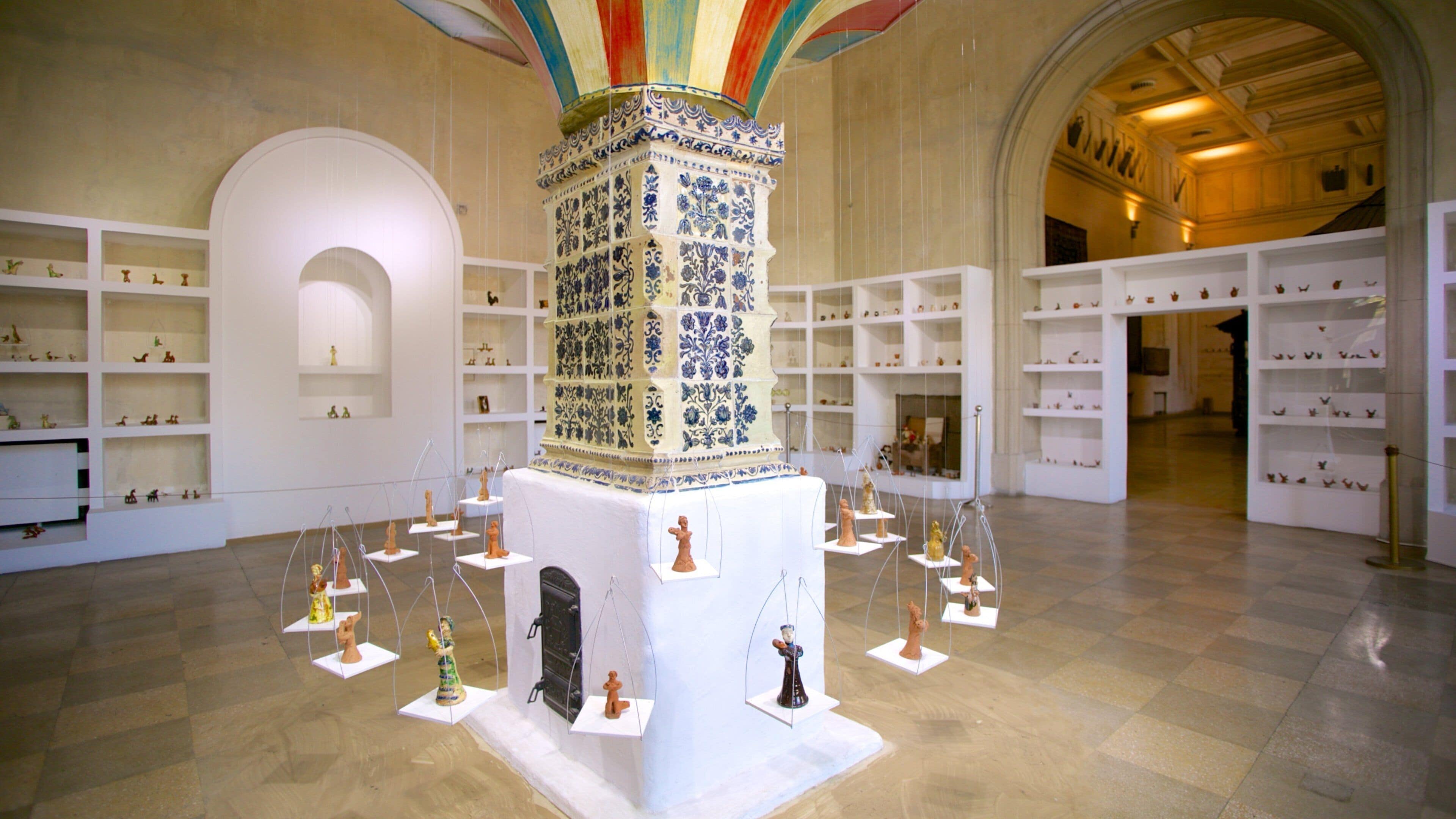 Museum of the Romanian Peasant featuring interior views