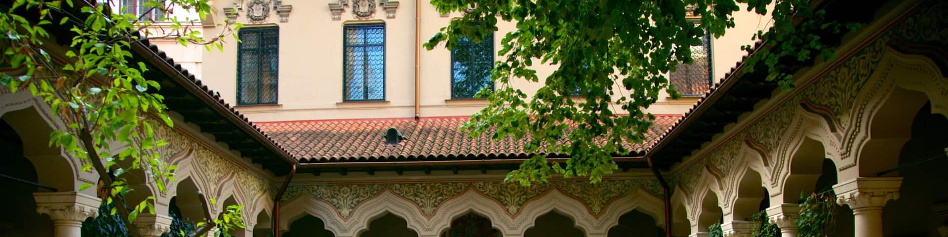 Stavropoleos Church featuring a church or cathedral and religious aspects