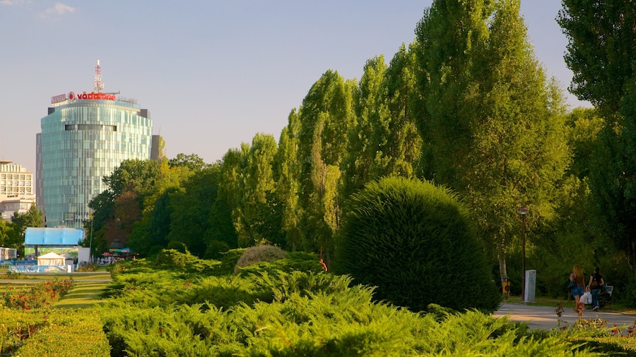 Parque Herastrau que incluye un jardín