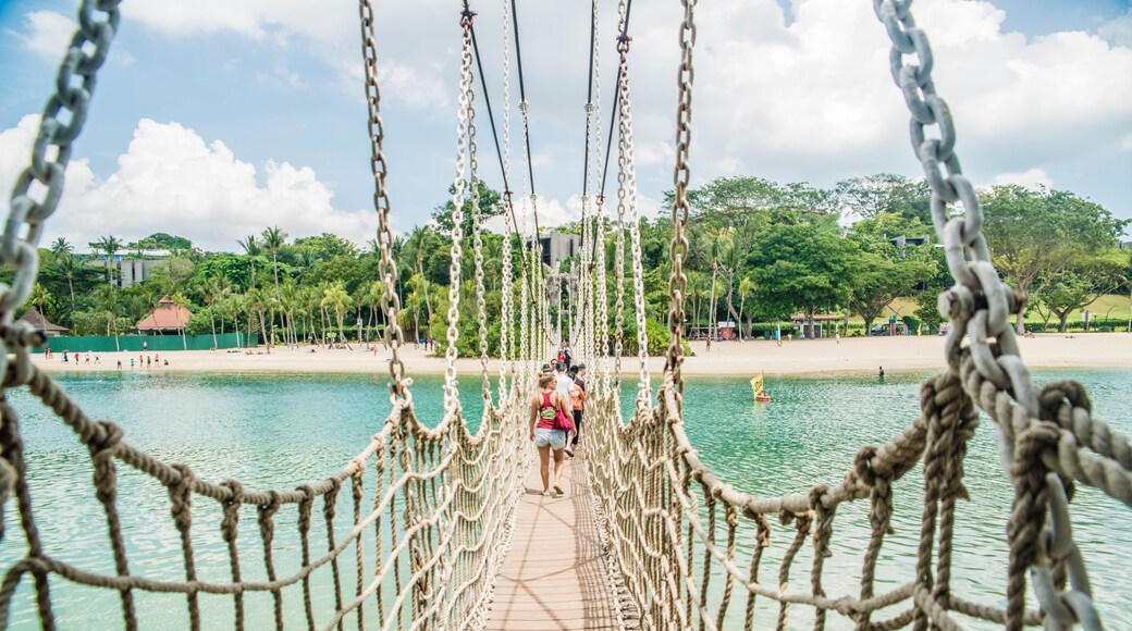 Palawan beach in Sentosa Island, Singapore.