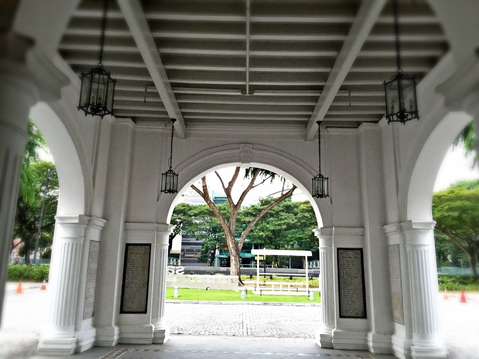 Quiet for morning walks. 