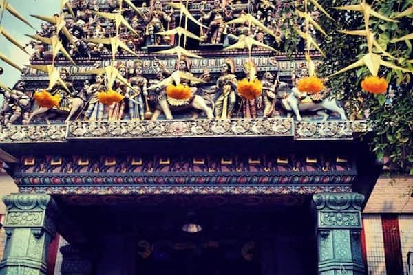 Stunning temple in Little India, Singapore.