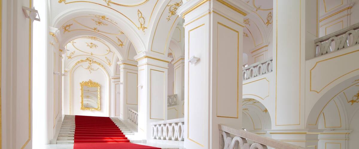 Bratislava Castle featuring a castle, heritage elements and interior views