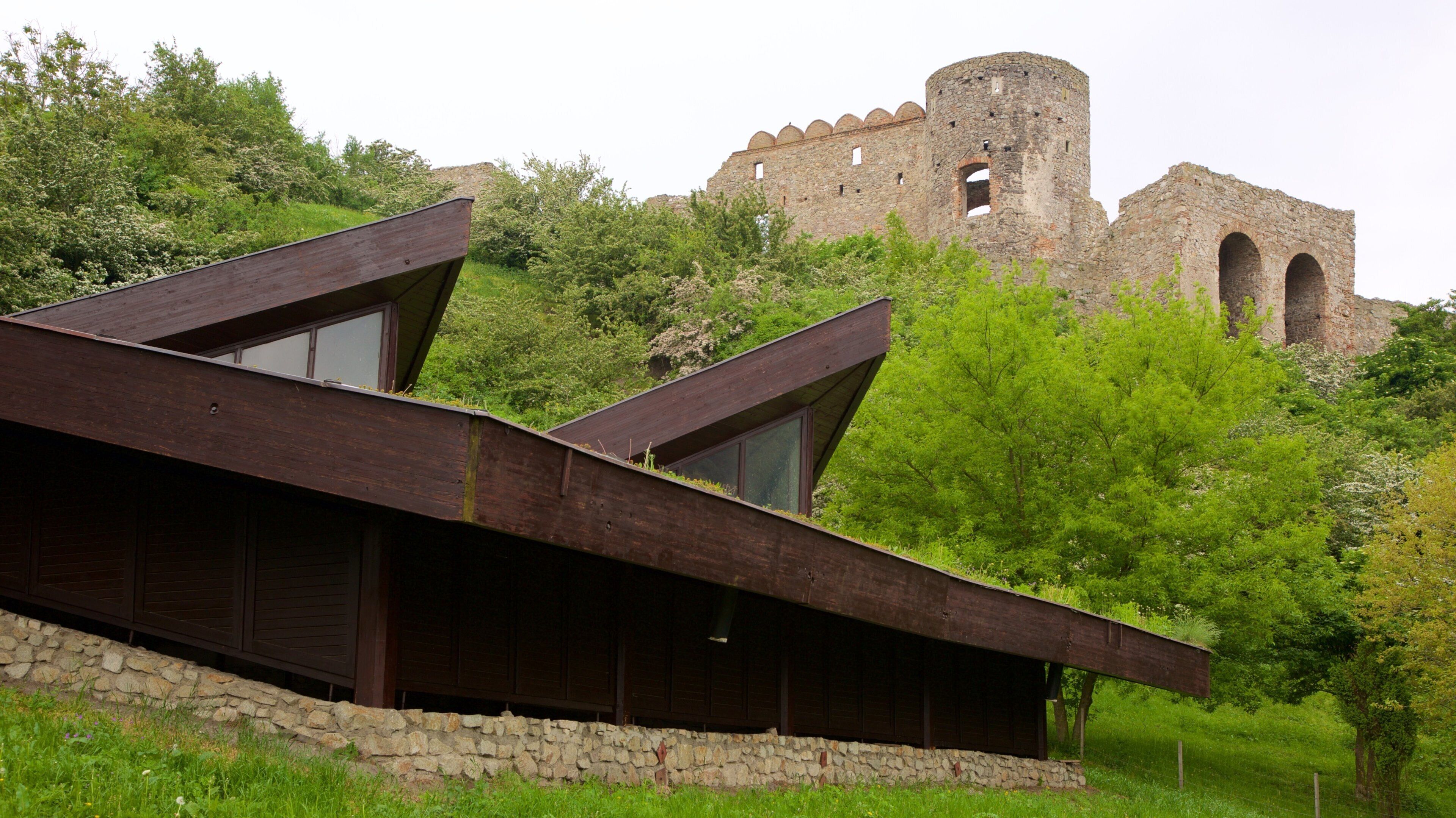 Devin Castle featuring a castle, a ruin and modern architecture