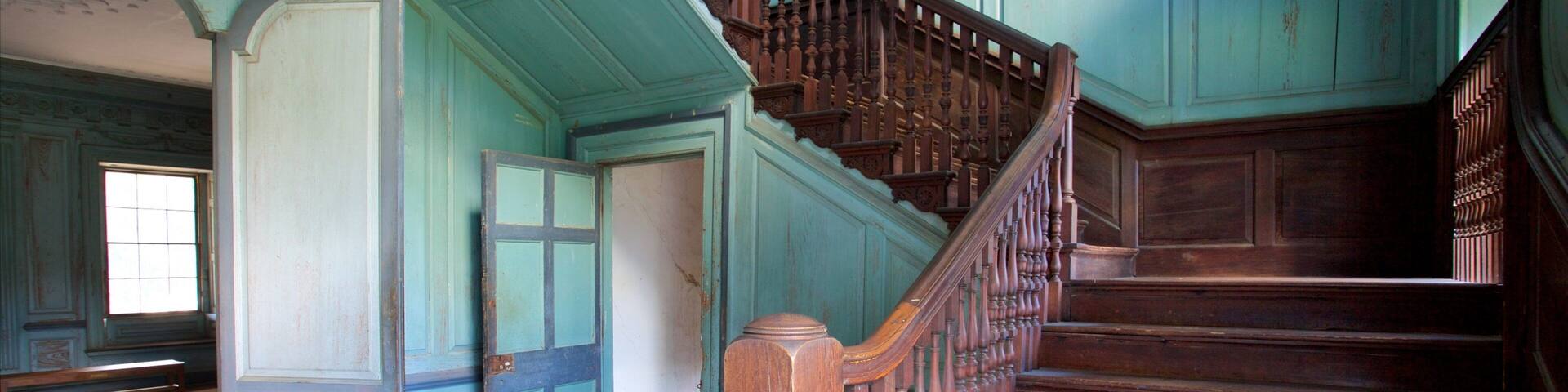 Drayton Hall which includes interior views and heritage elements