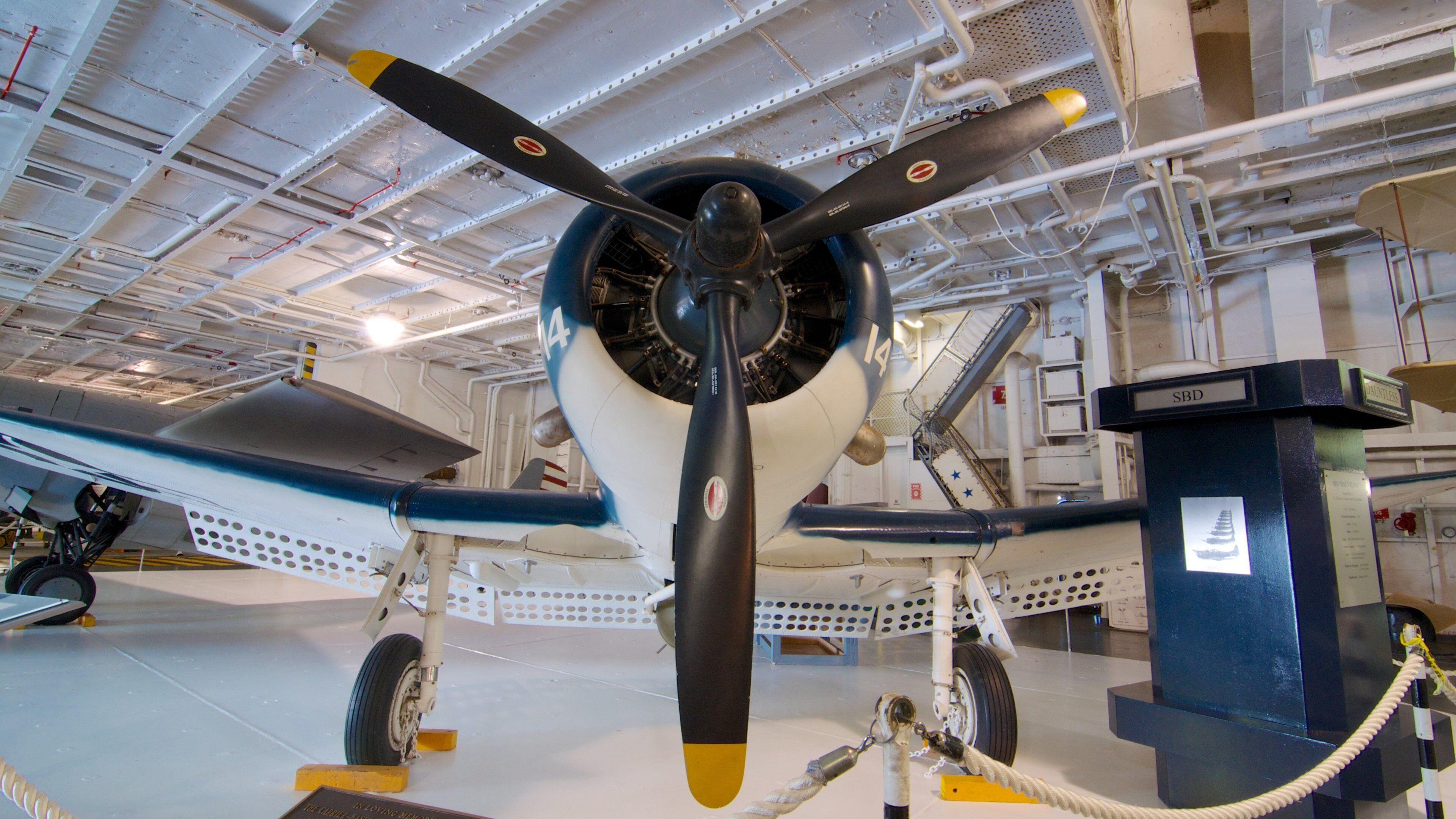 USS Yorktown which includes aircraft and interior views