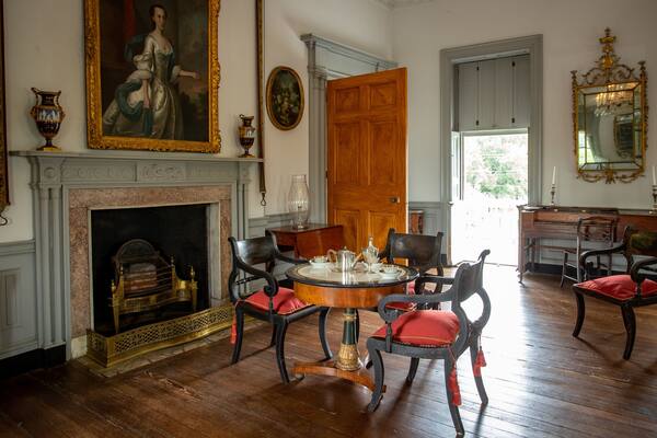 Joseph Manigault House featuring a house, interior views and heritage elements