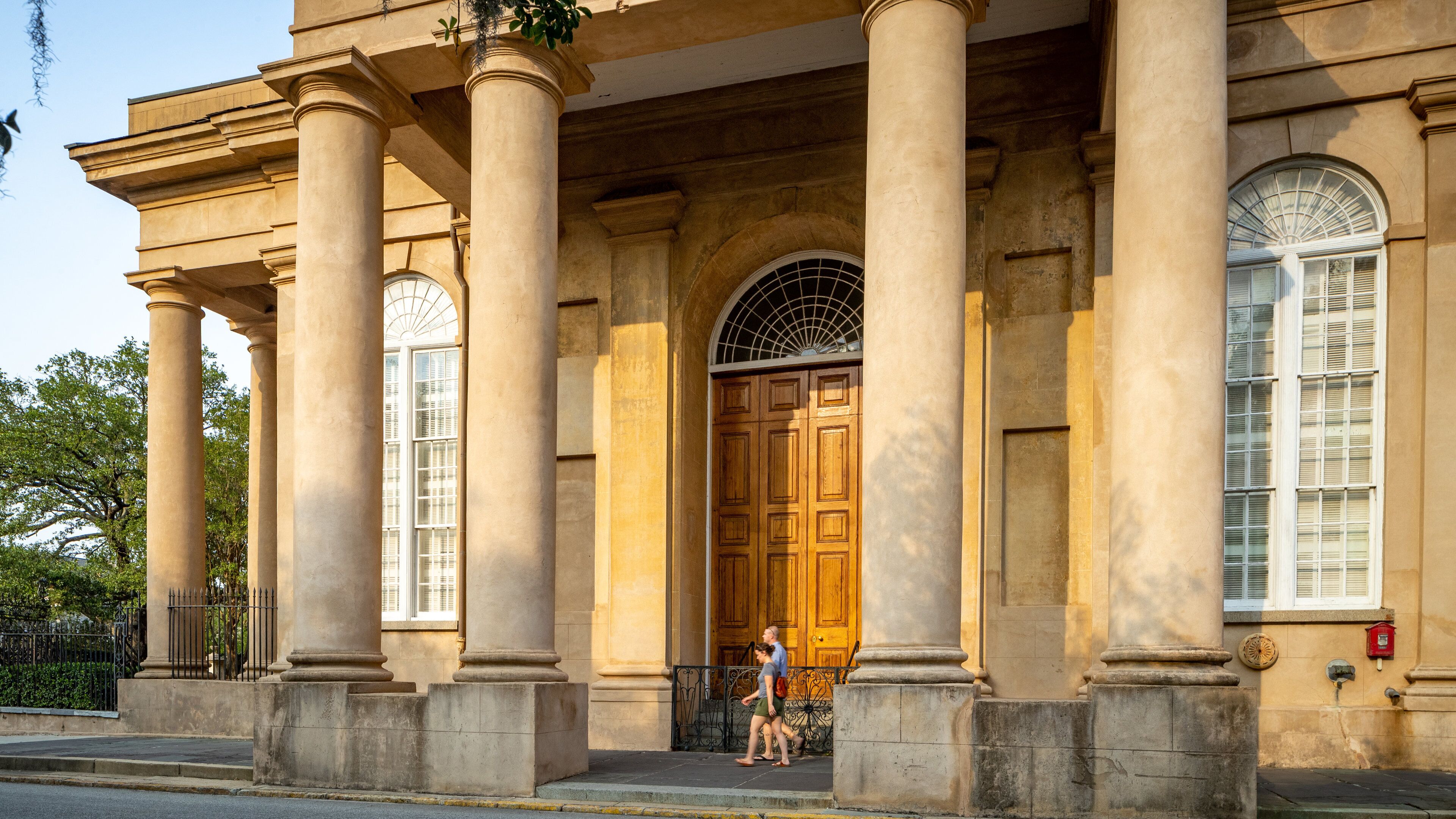 St. Philip\'s Church featuring street scenes and heritage elements as well as a couple
